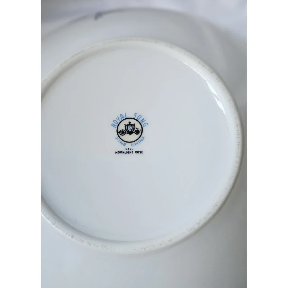 Royal Song Fine China Monlight Rose Round Vegetable Bowl With Lid Discontinued - Picture 10 of 16